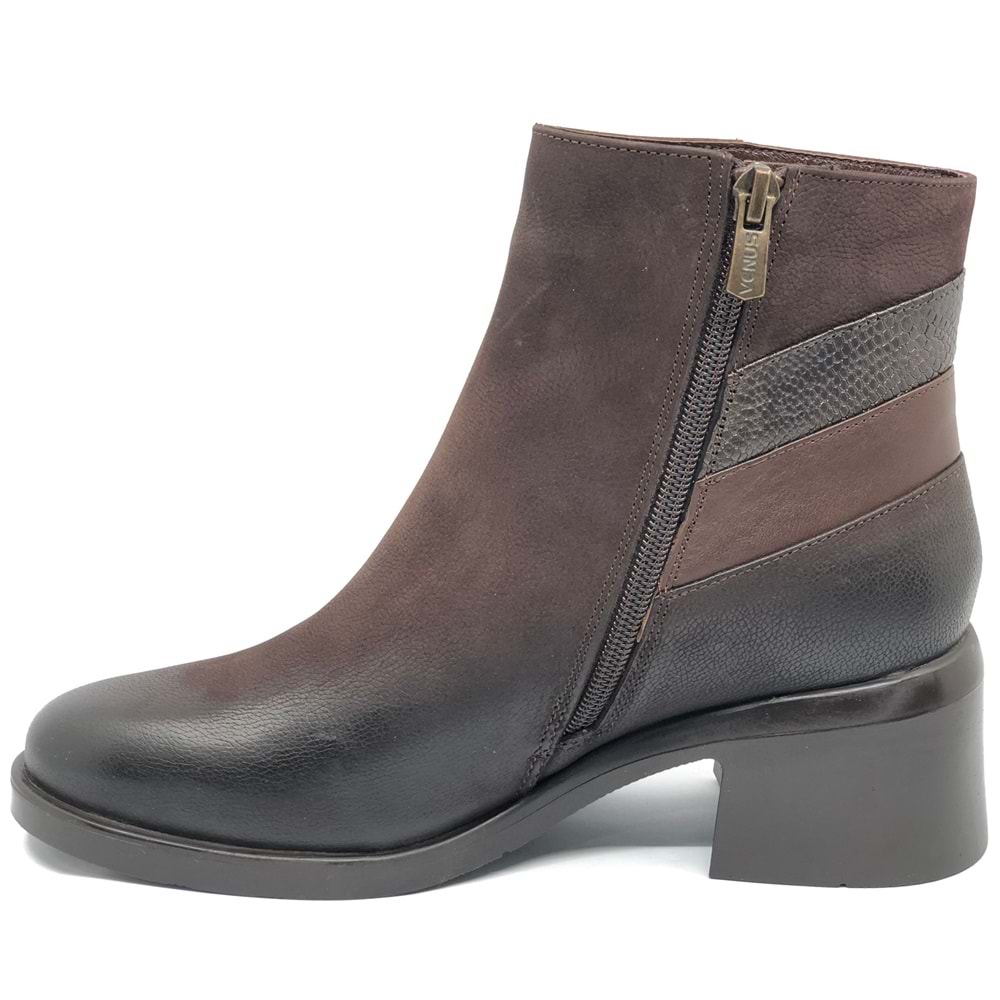 Venüs Brumalis Hakiki Deri Kaymaz Taban Ortopedik Kadın Bot