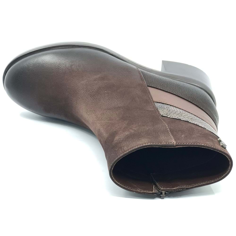 Venüs Brumalis Hakiki Deri Kaymaz Taban Ortopedik Kadın Bot