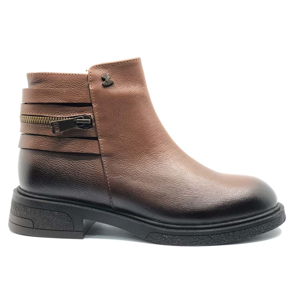 Venüs Umbra Hakiki Deri Kaymaz Taban Ortopedik Kadın Bot