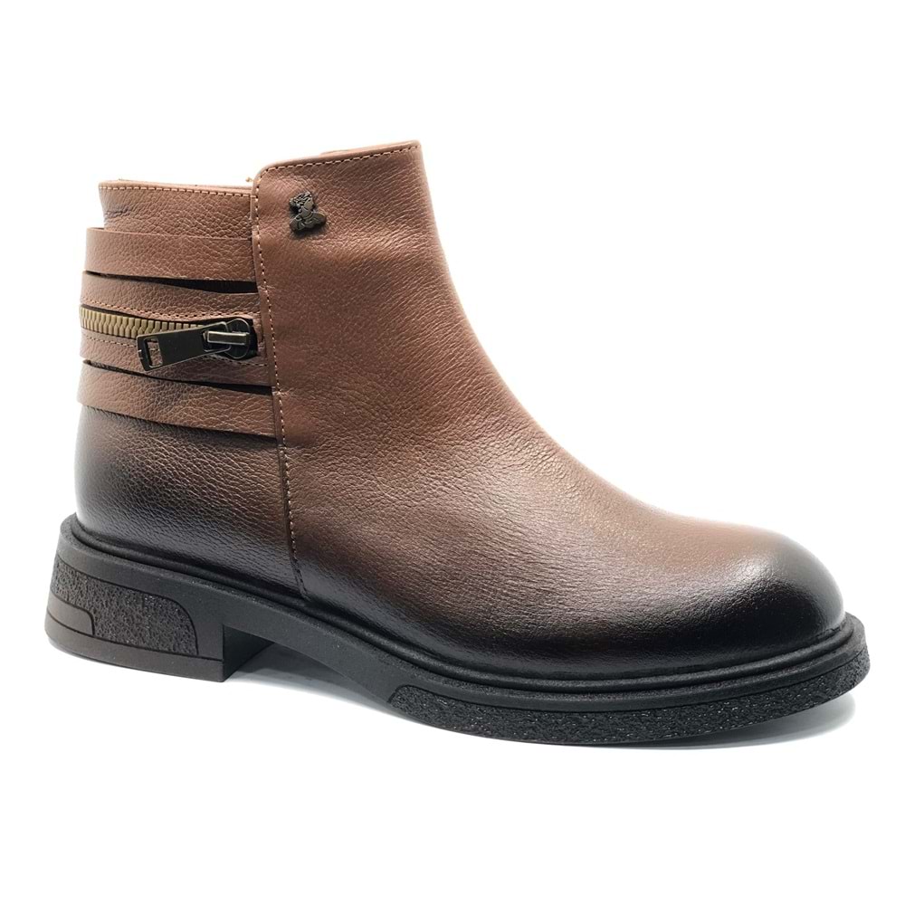 Venüs Umbra Hakiki Deri Kaymaz Taban Ortopedik Kadın Bot