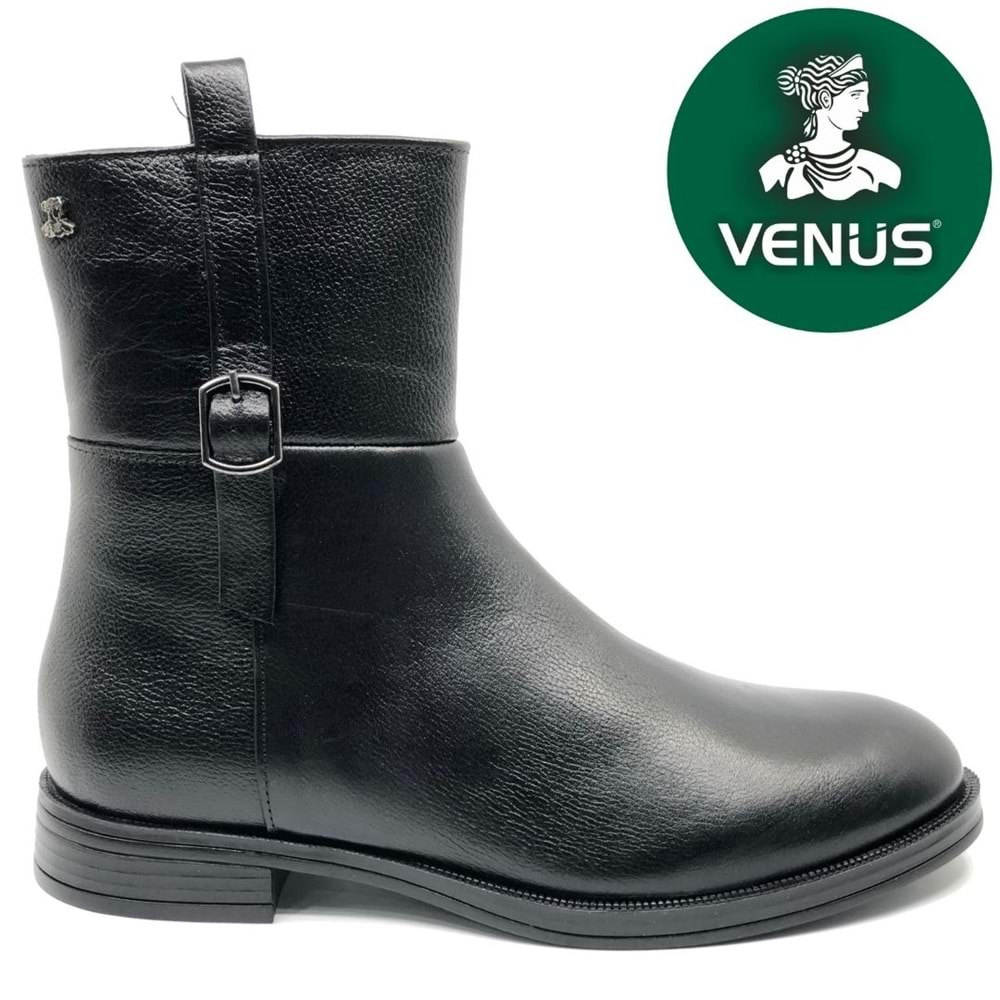 Venüs Harmany Hakiki Deri Düz Kaymaz Taban Ortopedik Kadın Bot