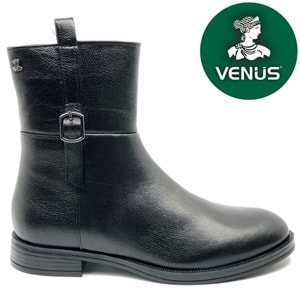 Venüs Harmany Hakiki Deri Düz Kaymaz Taban Ortopedik Kadın Bot