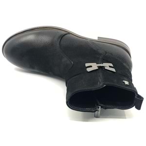 Venüs Kay Hakiki Deri Düz Kaymaz Taban Ortopedik Kadın Bot