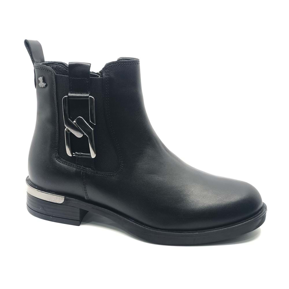 Venüs Apricus Hakiki Deri Düz Kaymaz Taban Ortopedik Kadın Bot