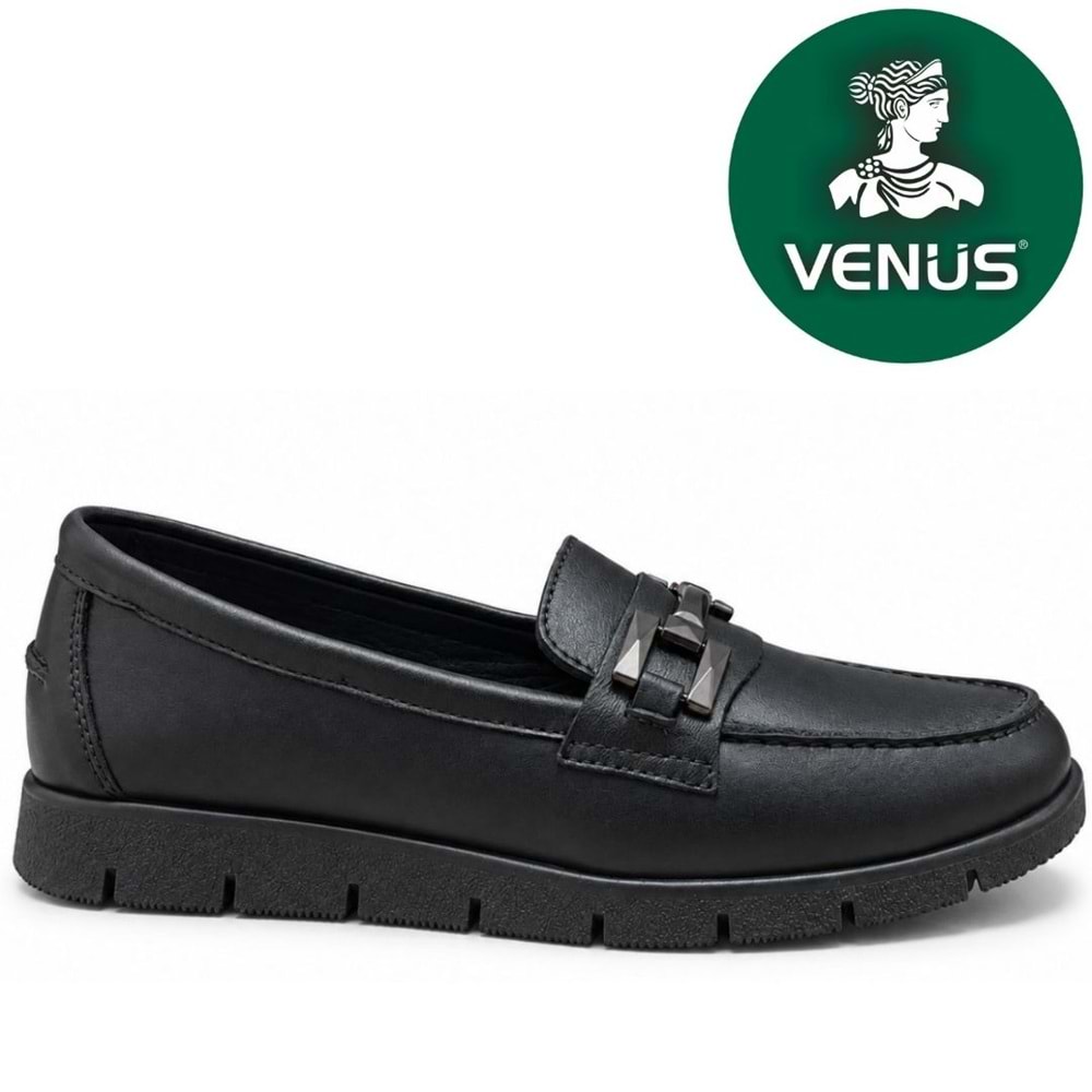 Venüs Kikir Hakiki Deri Ortopedik Casual Kadın Babet Ayakkabı