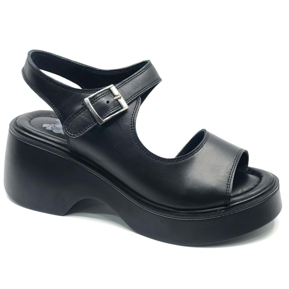 Venüs Buzzard Hakiki Deri Comfort Ortopedik Kadın Sandalet