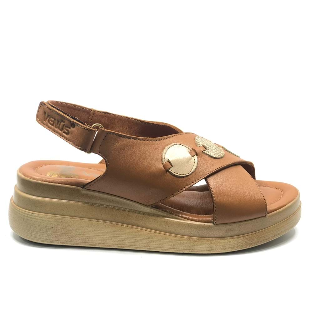 Venüs Hazzel Hakiki Deri Comfort Ortopedik Kadın Sandalet