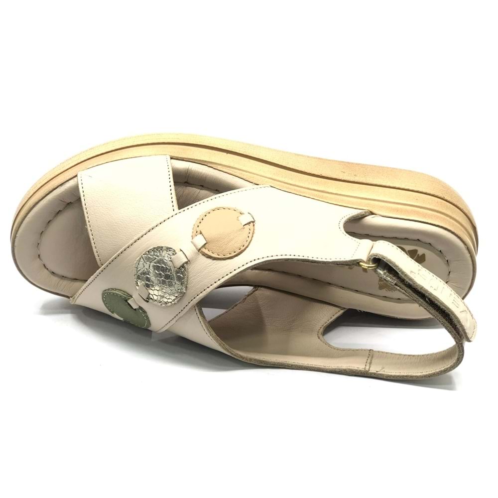 Venüs Hazzel Hakiki Deri Comfort Ortopedik Kadın Sandalet