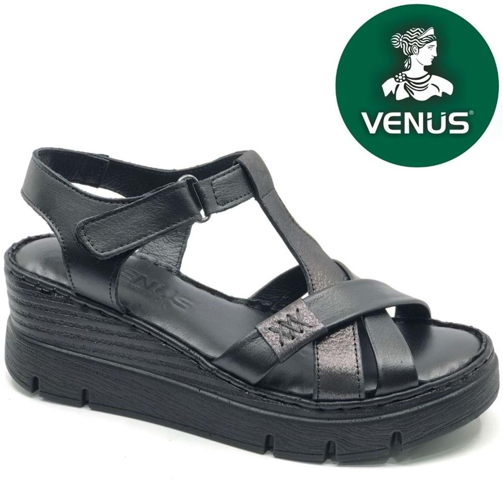 Venüs Boobril Hakiki Deri Comfort Ortopedik Kadın Sandalet