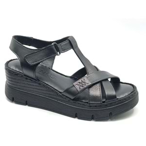 Venüs Boobril Hakiki Deri Comfort Ortopedik Kadın Sandalet