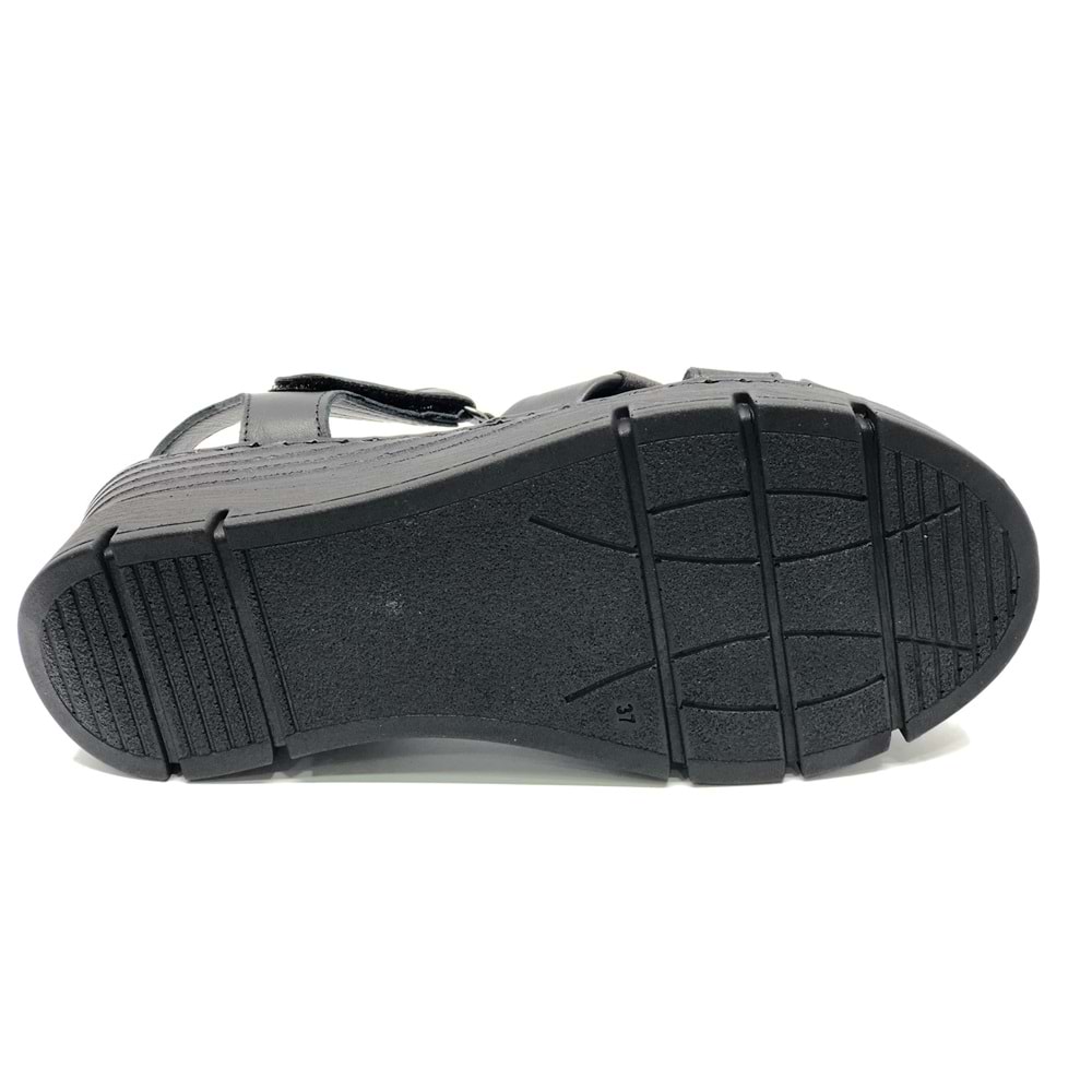 Venüs Boobril Hakiki Deri Comfort Ortopedik Kadın Sandalet