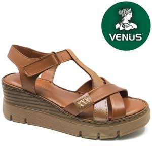 Venüs Boobril Hakiki Deri Comfort Ortopedik Kadın Sandalet