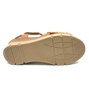 Venüs Boobril Hakiki Deri Comfort Ortopedik Kadın Sandalet