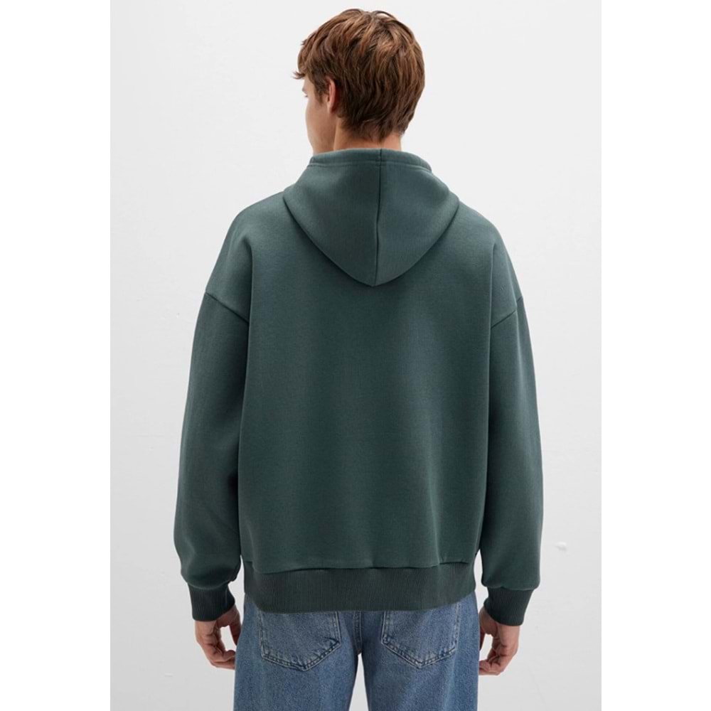 Mavi 067149-71598 Logo Baskılı Erkek Kapüşonlu Sweatshirt