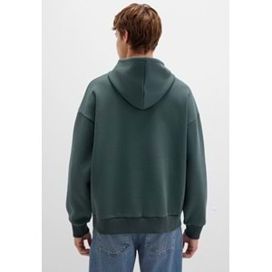 Mavi 067149-71598 Logo Baskılı Erkek Kapüşonlu Sweatshirt