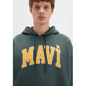 Mavi 067149-71598 Logo Baskılı Erkek Kapüşonlu Sweatshirt