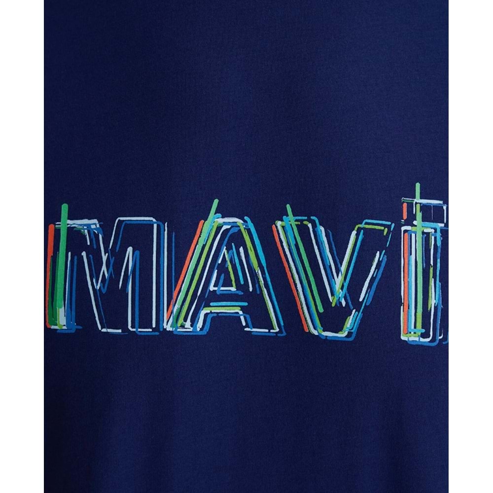 Mavi M0612587-70496 Mavi Baskılı Tişört T-Shirt Kadın Tişört