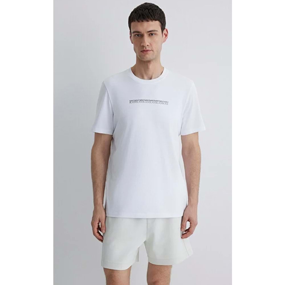 Mavi M0612647-620 Mavi Black Baskılı Tişört Erkek T-Shirt