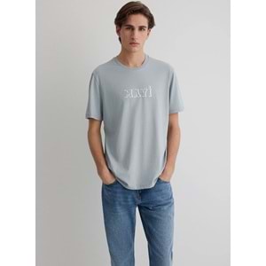Mavi M0612686-70093 Mavi Baskılı Tişört Erkek Tişort