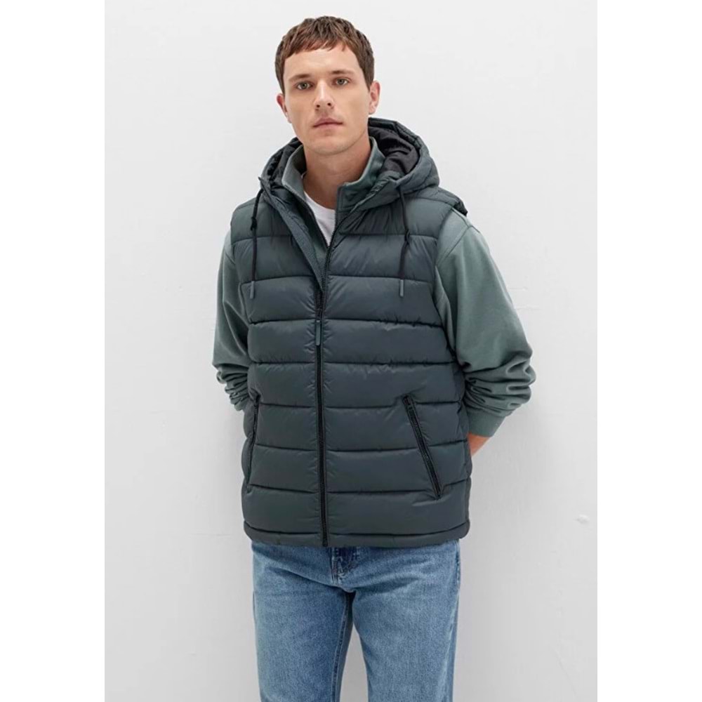 Mavi 0110604-71598 Kapüşonlu Şişme Erkek Yelek