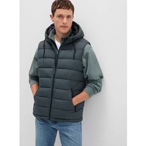 Mavi 0110604-71598 Kapüşonlu Şişme Erkek Yelek