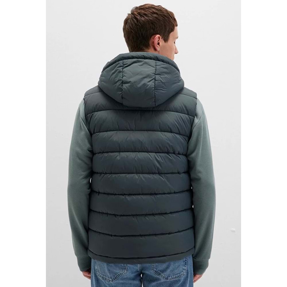 Mavi 0110604-71598 Kapüşonlu Şişme Erkek Yelek