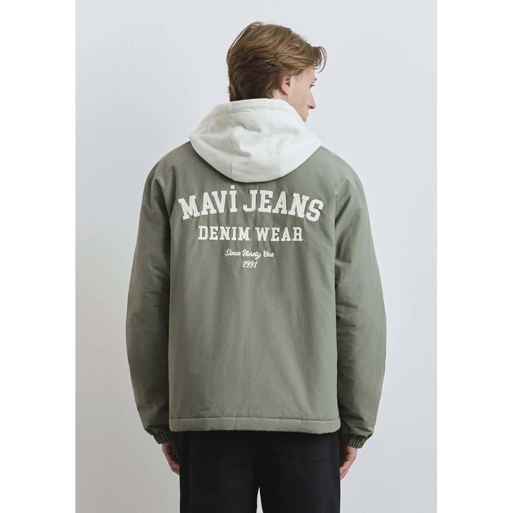 Mavi M0110623-80692 Mavi Jeans Baskılı Kapüşonlu Erkek Mont