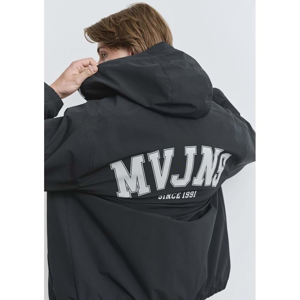 Mavi M0110622-71379 Mavi MVJNS 1991 Baskılı Kapüşonlu Spandex Kolej Mont Erkek Mont