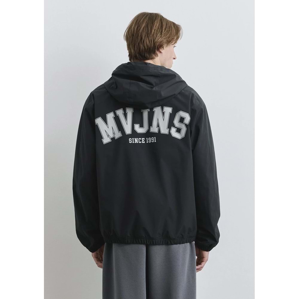 Mavi M0110622-71379 Mavi MVJNS 1991 Baskılı Kapüşonlu Spandex Kolej Mont Erkek Mont