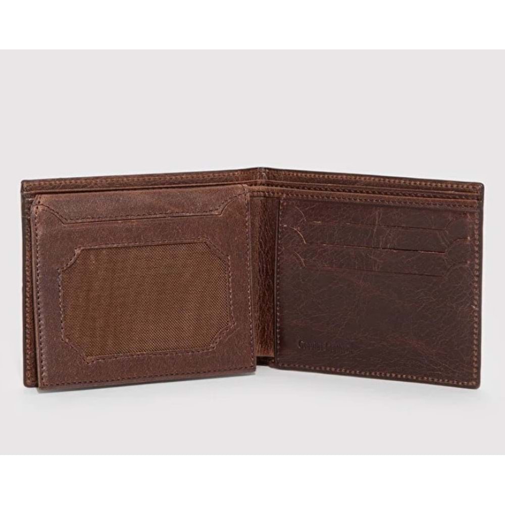 Mavi Mühür Logo Hakiki Deri Cüzdan