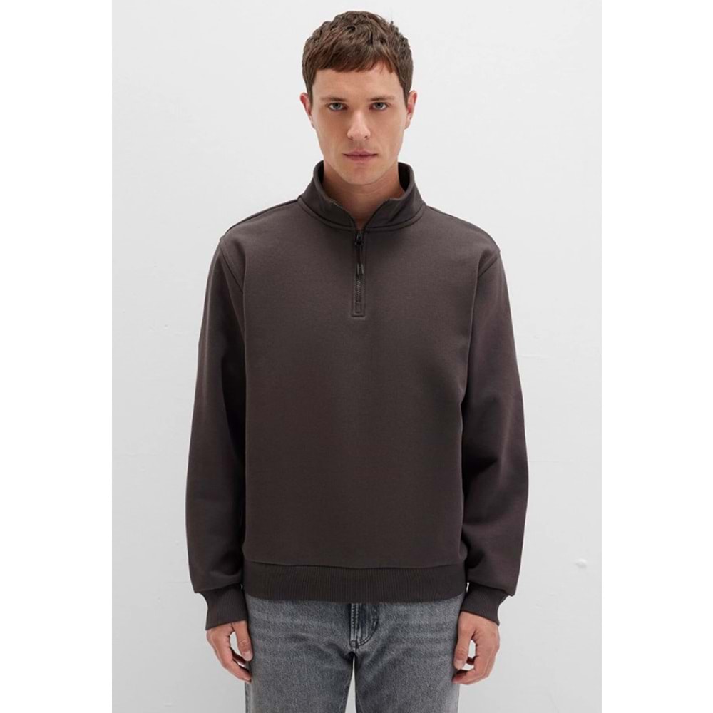 Mavi 0S10278-70219 Basic Yarım Fermuarlı Sweatshirt