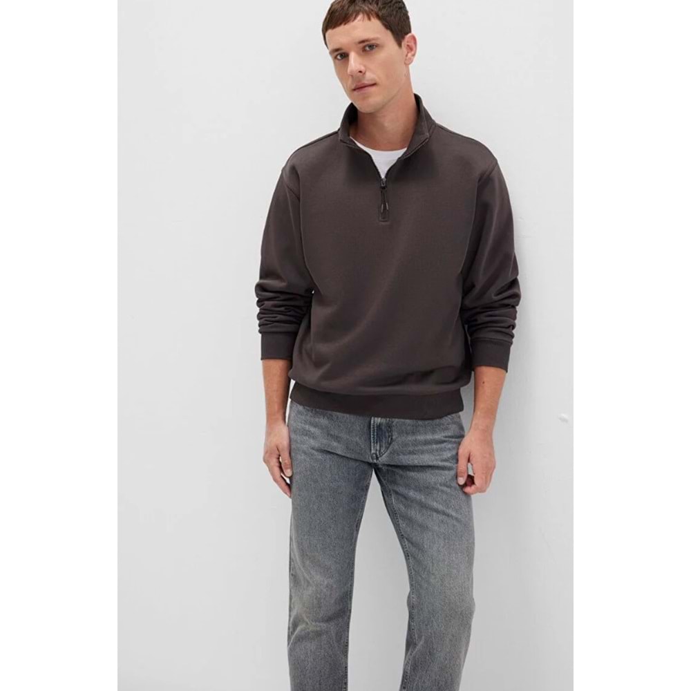 Mavi 0S10278-70219 Basic Yarım Fermuarlı Sweatshirt