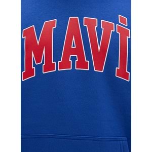 Mavi 067149-70907 Logo Baskılı Erkek Kapüşonlu Sweatshirt
