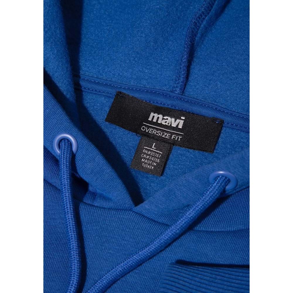 Mavi 067149-70907 Logo Baskılı Erkek Kapüşonlu Sweatshirt