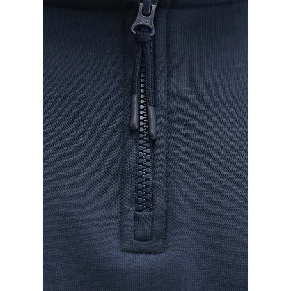 Mavi M0S10278-70490 Mavi Yarı Fermuarlı Erkek Sweatshirt