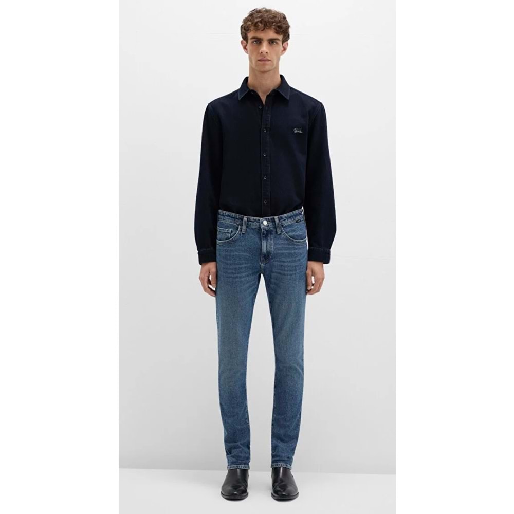 Mavi 001070-90983 Kvnç Mavi Black Puslu Mavi Jean Pantolon Erkek Kot Pantolon