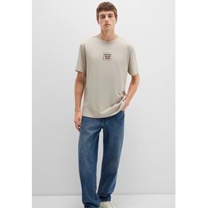 Mavi 0612837-70039 Baskılı Baskılı Tişört Erkek T-Shirt