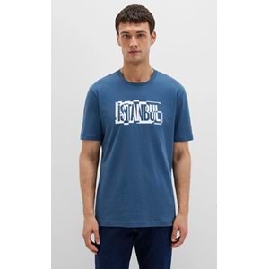 Mavi M0611789-90609 İstanbul Baskılı Tişört Erkek T-Shirt