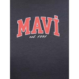Mavi M1613412-70087 Mavi Logo Baskılı Tişört T-Shirt Kadın Tişört