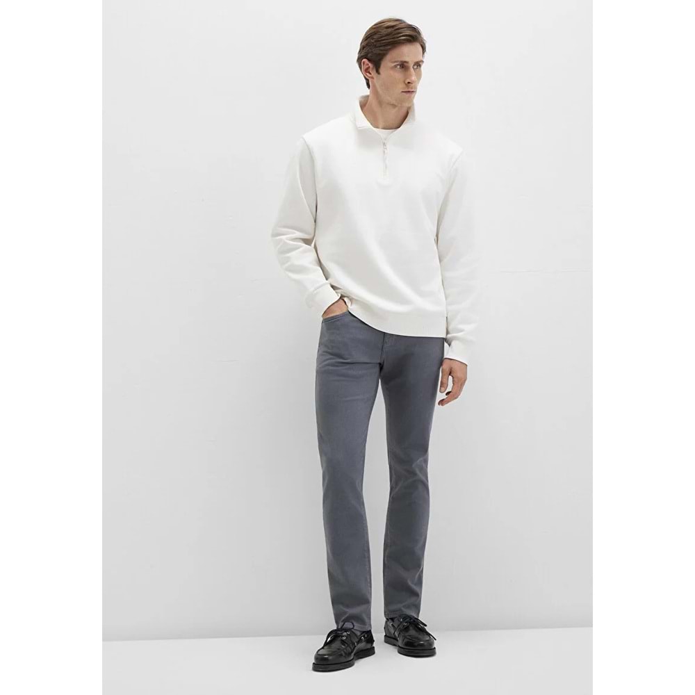Mavi M0042290683 Jake Sisli Gri Gabardin Jean Pantolon Erkek Kot Pantolon