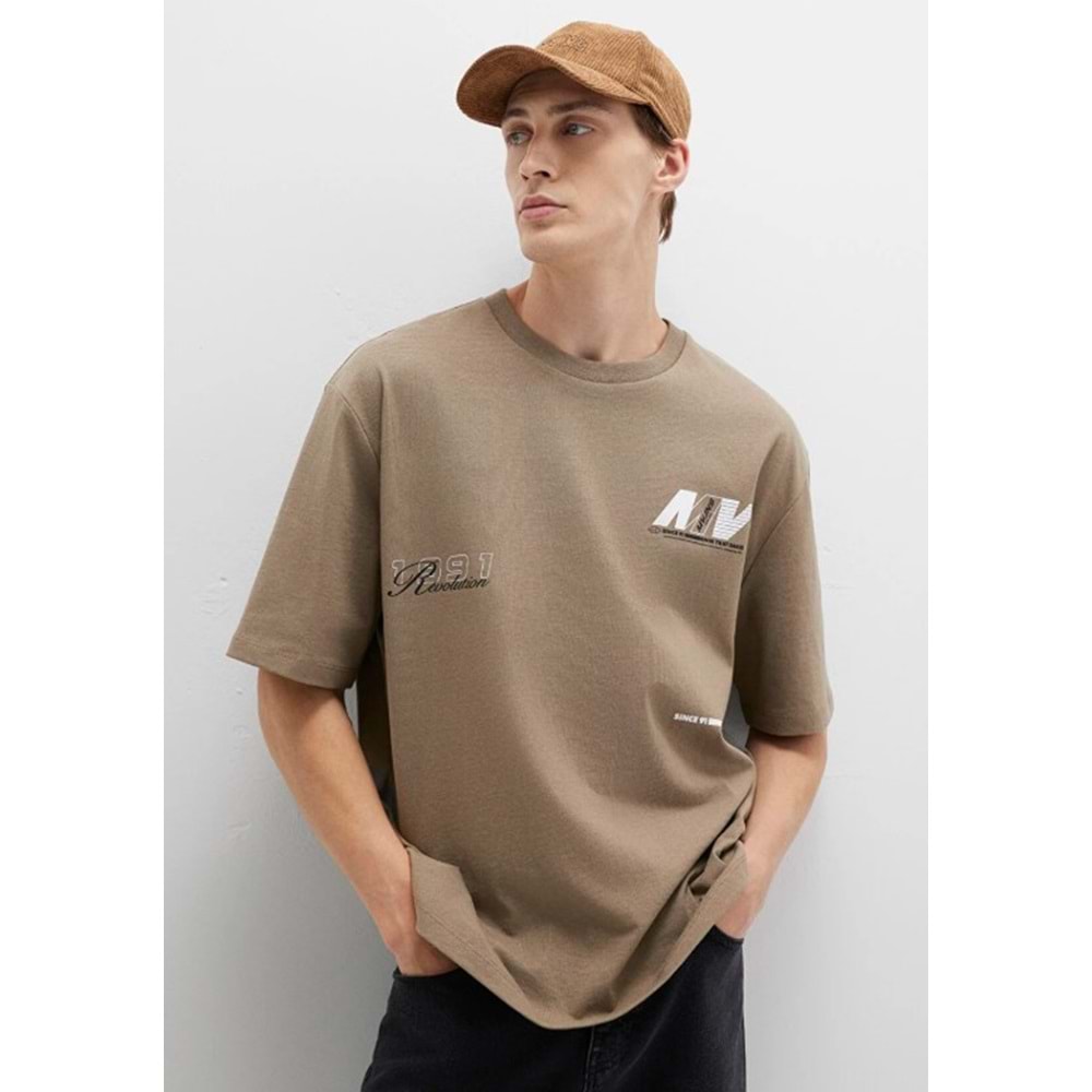 Mavi 0612912 Baskılı Tişört Kısa Kol Tişört Erkek T-Shirt