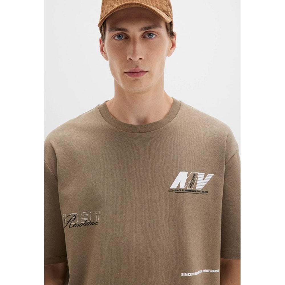 Mavi 0612912 Baskılı Tişört Kısa Kol Tişört Erkek T-Shirt