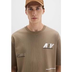 Mavi 0612912 Baskılı Tişört Kısa Kol Tişört Erkek T-Shirt