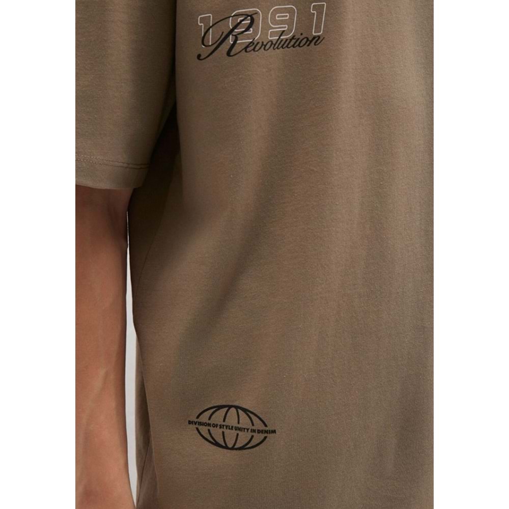 Mavi 0612912 Baskılı Tişört Kısa Kol Tişört Erkek T-Shirt