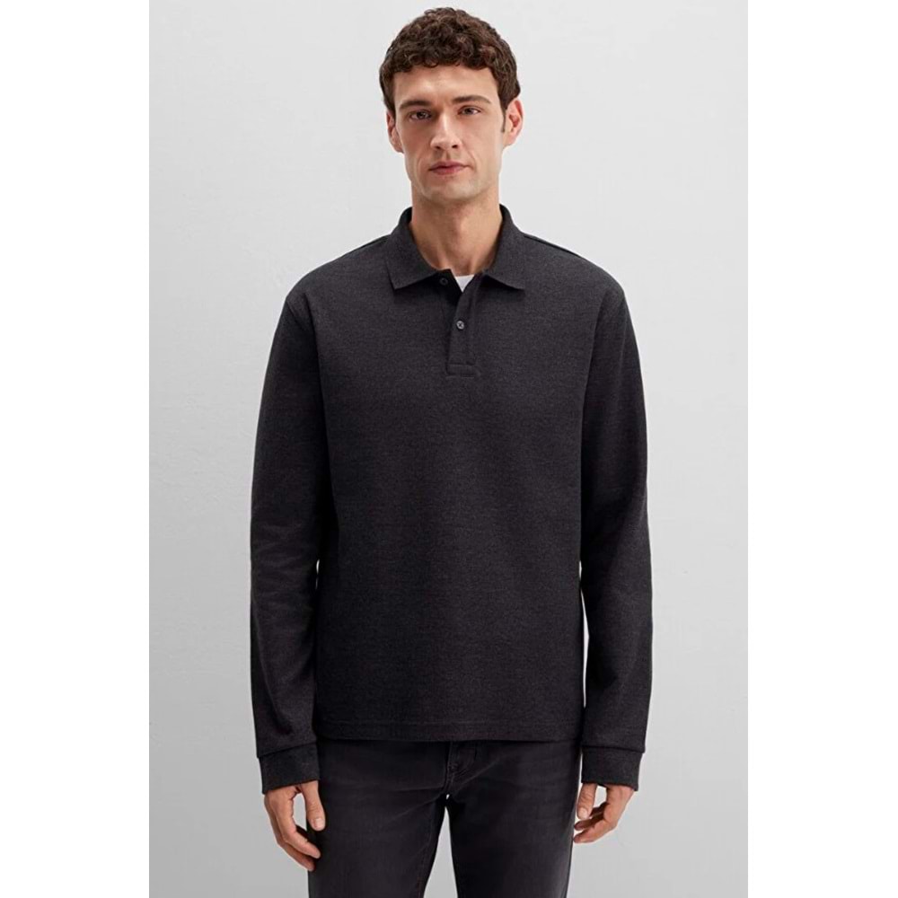 Mavi 0613041-80024 Uzun Kollu İnterlok Tişört Erkek T-Shirt