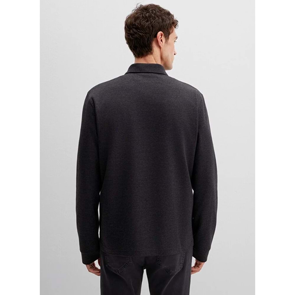 Mavi 0613041-80024 Uzun Kollu İnterlok Tişört Erkek T-Shirt