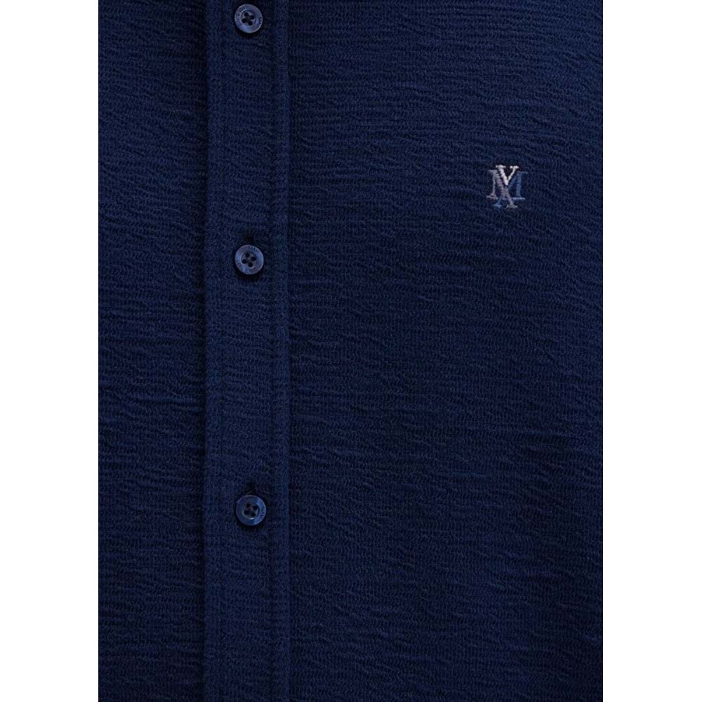 Mavi 0211789-70497 M Logo Nakışlı Örme Erkek Gömlek
