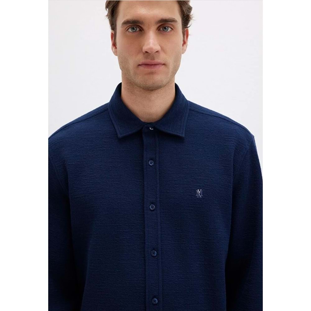 Mavi 0211789-70497 M Logo Nakışlı Örme Erkek Gömlek