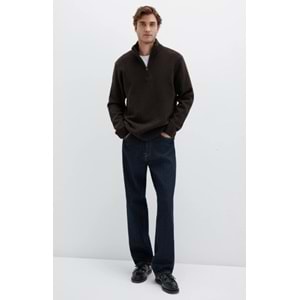 Mavi M0710380-89103 Half Zip Kazak Yarım Fermuarlı Erkek Sweatshirt