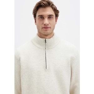Mavi M0710380-88200 Half Zip Kazak Yarım Fermuarlı Erkek Sweatshirt